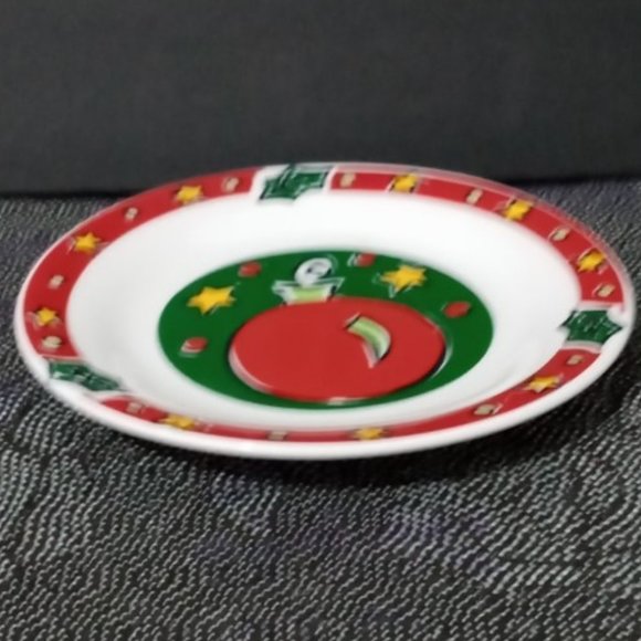 Gibson Christmas Treasures SNOWMAN SALAD/DESSERT - Picture 5 of 8